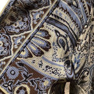 INC size M in blue/brown/yellow paisley designed dress
